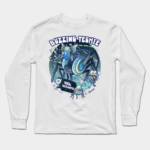 Buzzing Techie Long Sleeve T-Shirt by SPIRIMAL